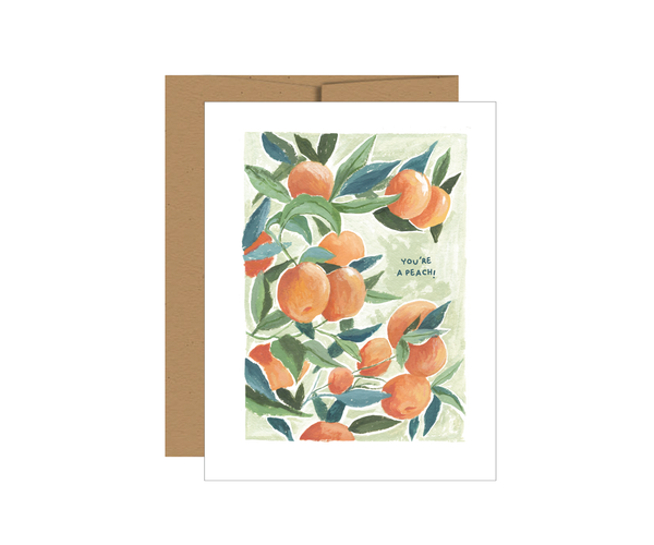 Your'e a Peach Greeting Card