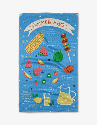 Summer Bbq Tea Towel