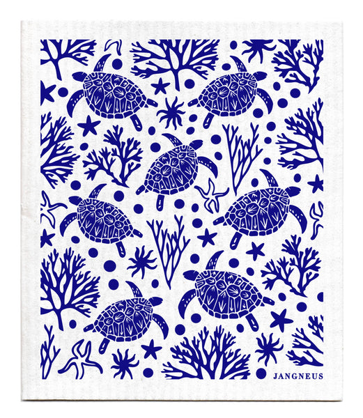 Swedish Dishcloth - Turtle - Blue