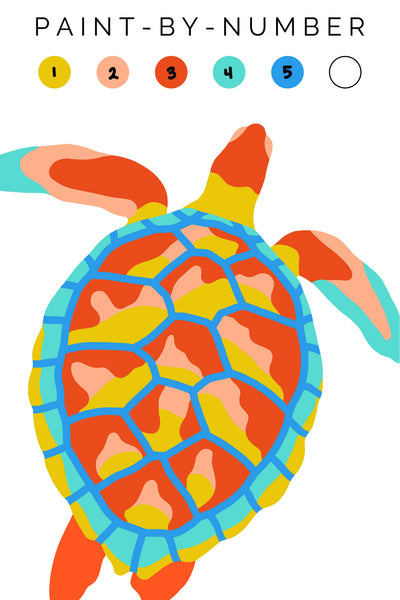 Sea Turtle Paint-By-Number