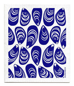 Swedish Dishcloth - Mussels - Blue