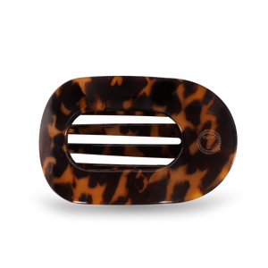 Round Flat Hair Clip | Med. | Tortoise