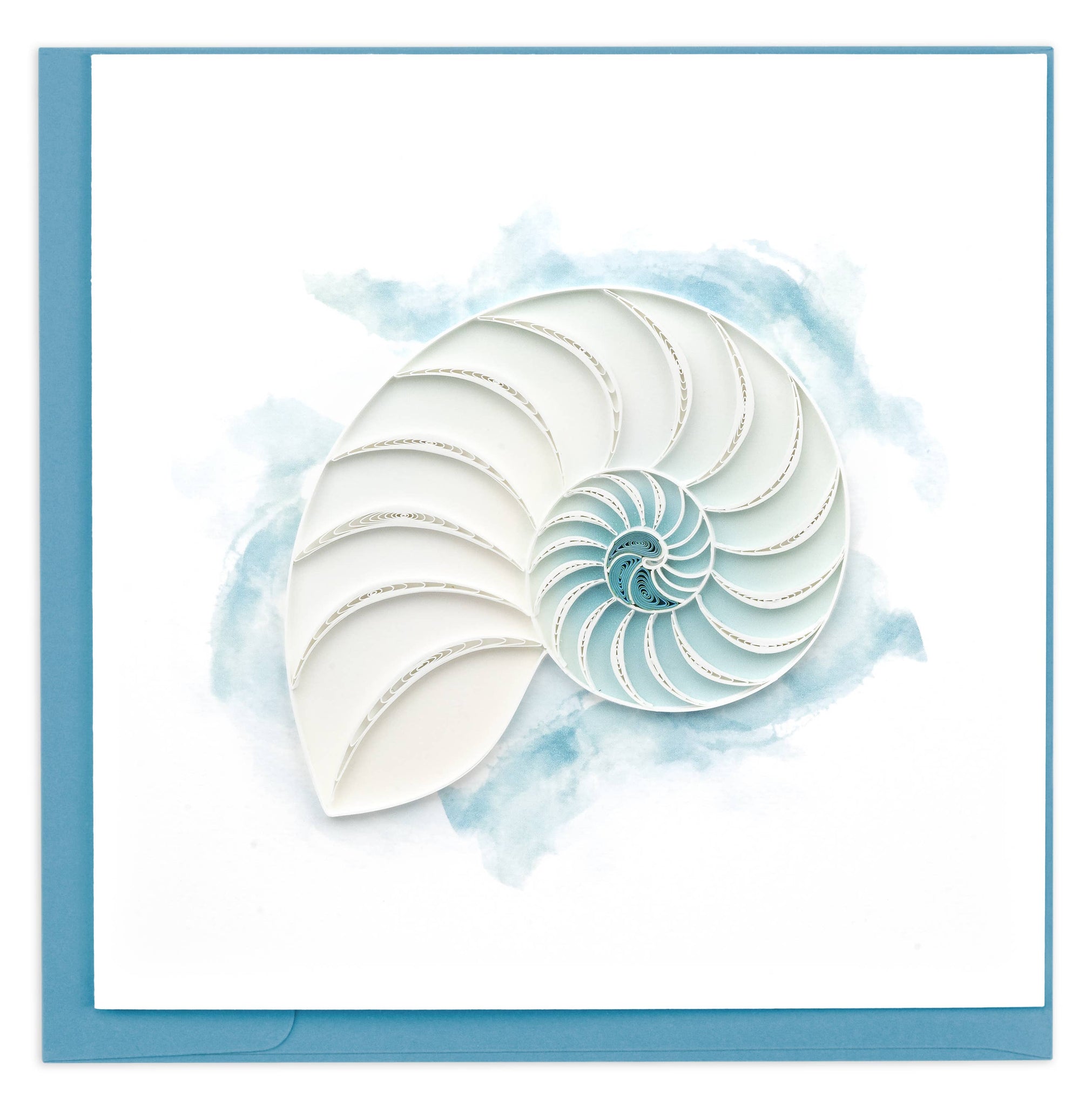 Abstract Nautilus Quilled Greeting Card