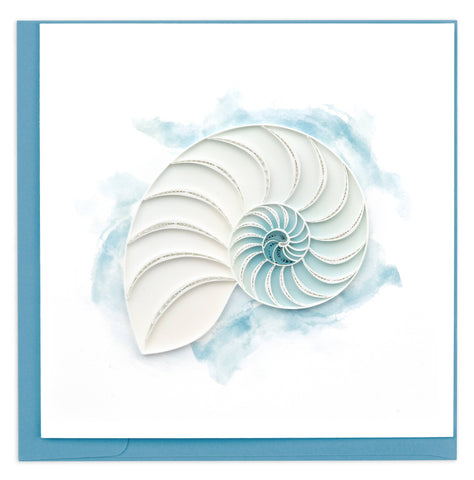 Abstract Nautilus Quilled Greeting Card