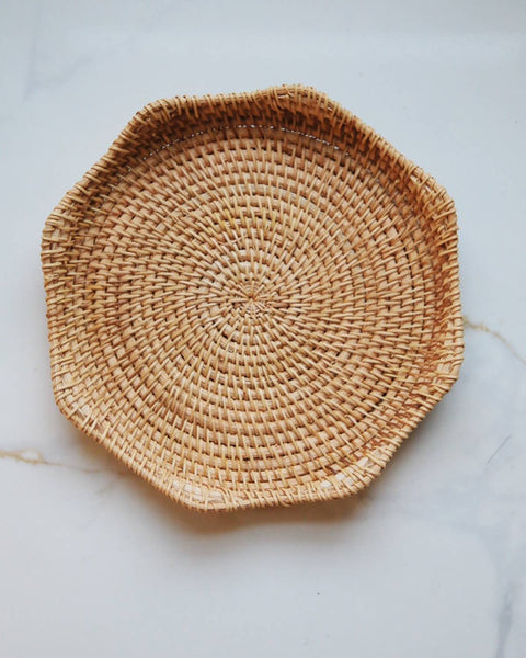 Natural Rattan Woven Tray