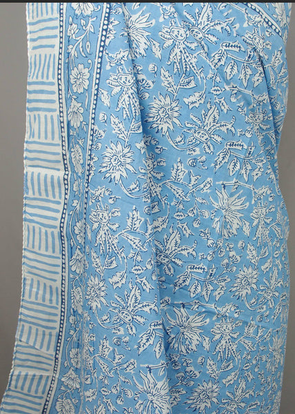 Beach  Sarong - Blue Jaal