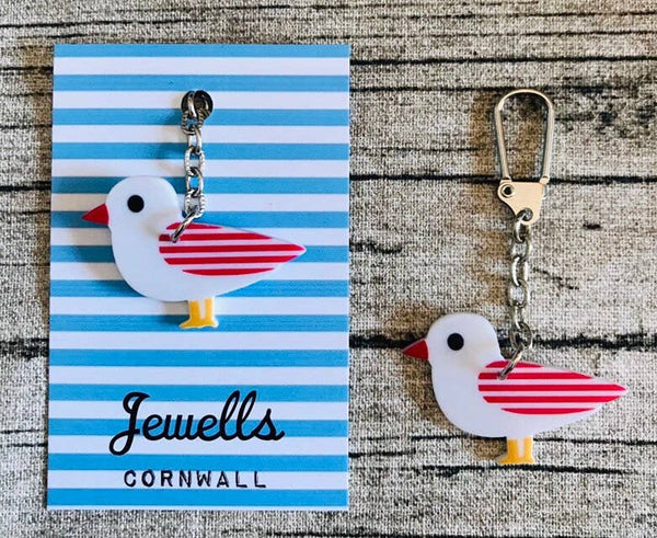 Resin Seagull Key Chain