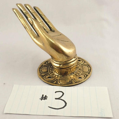 Size #3 Brass Buddha Hand - LEFT