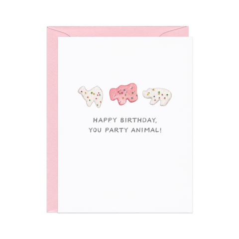 Party Animal (Cracker) — Punny Snack Food Birthday Card