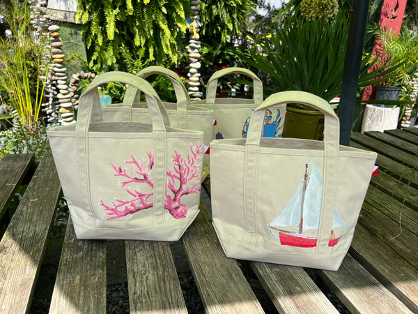 HAND PAINTED TOTE
