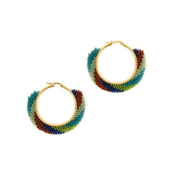 Swirl Hoop Earrings