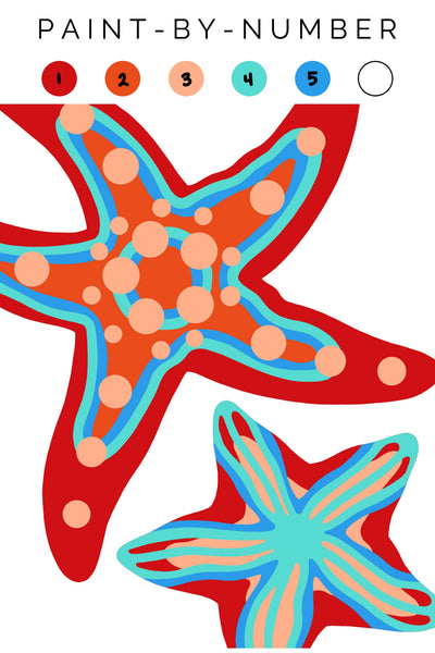 Starfish Paint-By-Number