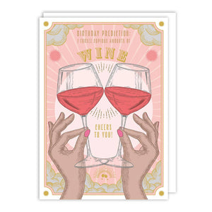 Prediction Wine Birthday Card