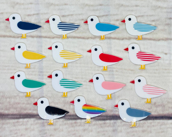 Seagull Resin Fridge Magnet coastal nautical 23 colours