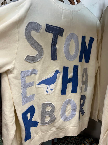 Stone Harbor SWEATSHIRT ONE-OF-A-KIND PATCHWORK