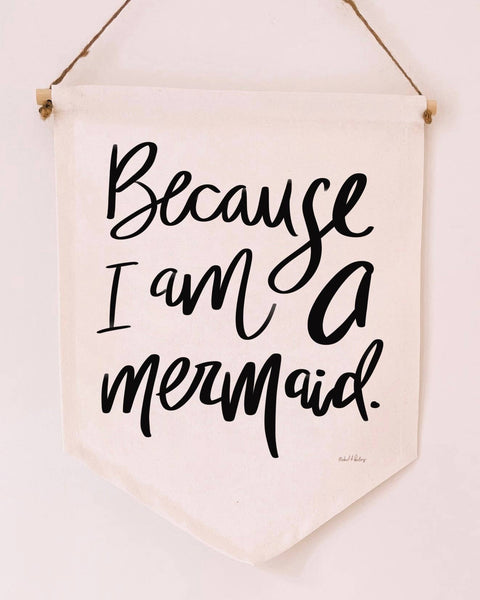 Mermaid 11x14 Canvas Banner