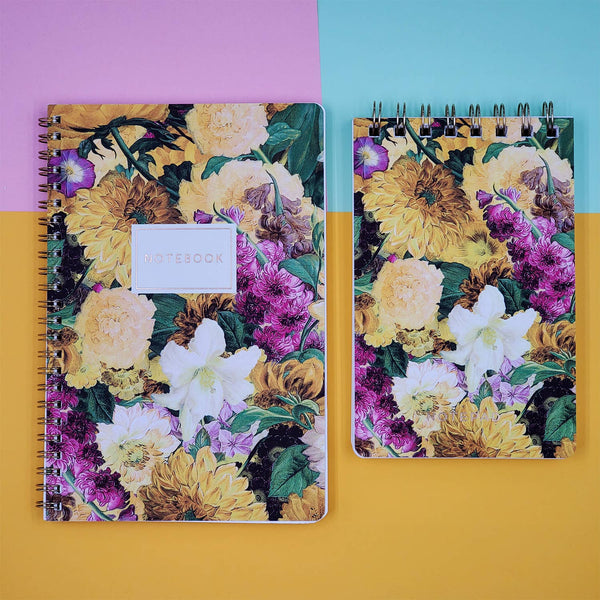 Medium Spiral Notebook - Bouquet