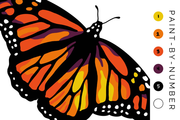 Monarch Butterfly Paint-By-Number