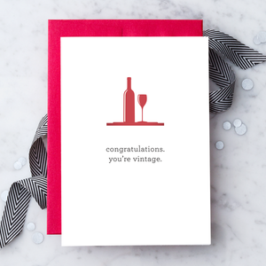 HB02 - “Congratualtions, You're Vintage" Greeting Card