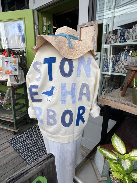 Stone Harbor SWEATSHIRT ONE-OF-A-KIND PATCHWORK
