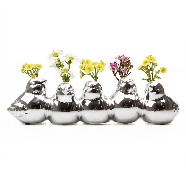 Sisken Flower Vase: White