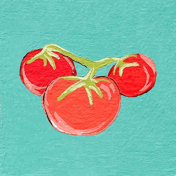 Mini 1" Tomato Gouache Art Print