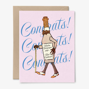 Mister Champagne | Congratulations Card