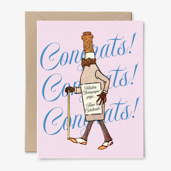 Mister Champagne | Congratulations Card