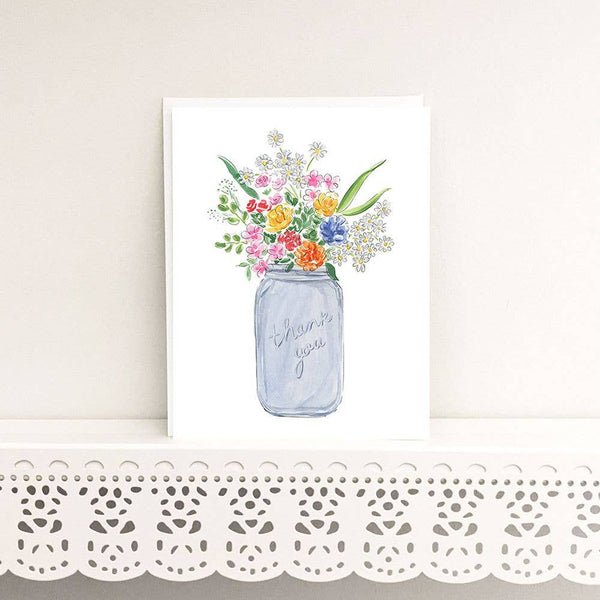 Wild Flower Thank You Card