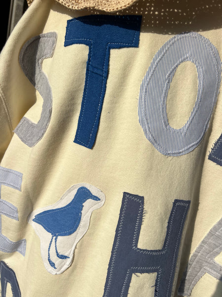 Stone Harbor SWEATSHIRT ONE-OF-A-KIND PATCHWORK