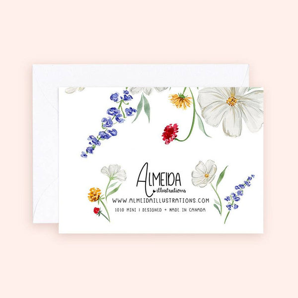 Mini Card - Dainty Spring Florals Enclosure Card