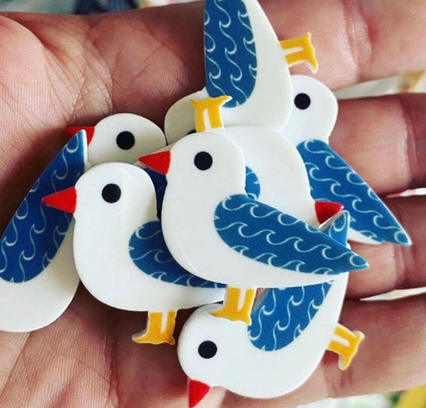 Seagull Resin Hair Clip