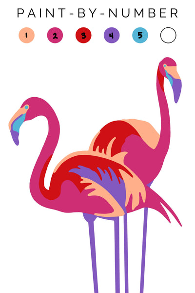 Flamingos Paint-By-Number