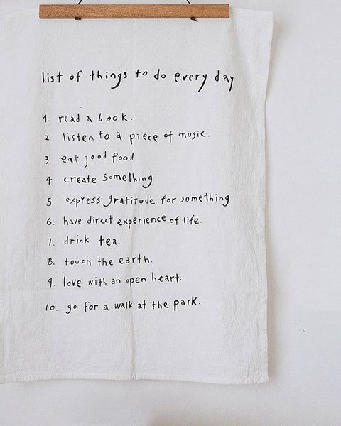 'To Do List' Towel