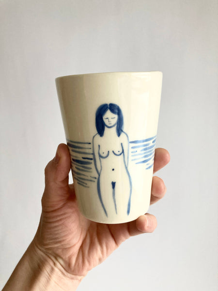 Hand painted MATISSE Ceramic Cup