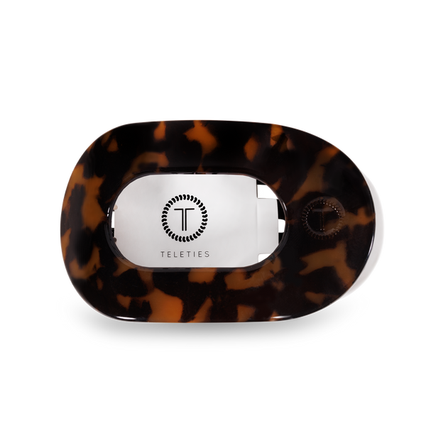 Round Flat Hair Clip | Med. | Tortoise