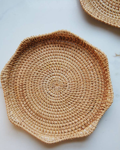 Natural Rattan Woven Tray