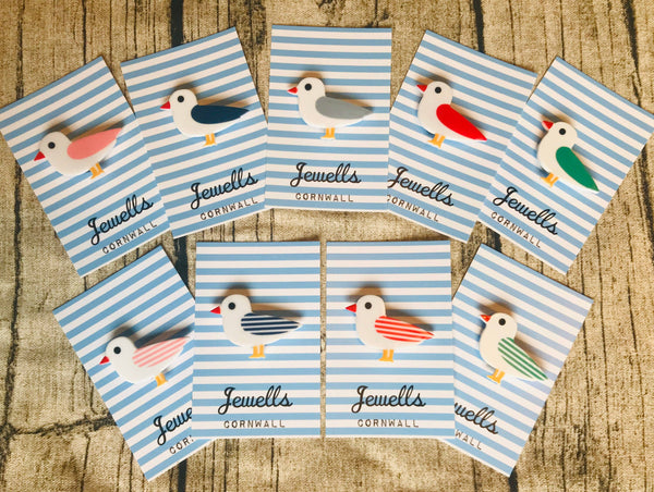 Seagull Resin Fridge Magnet coastal nautical 23 colours