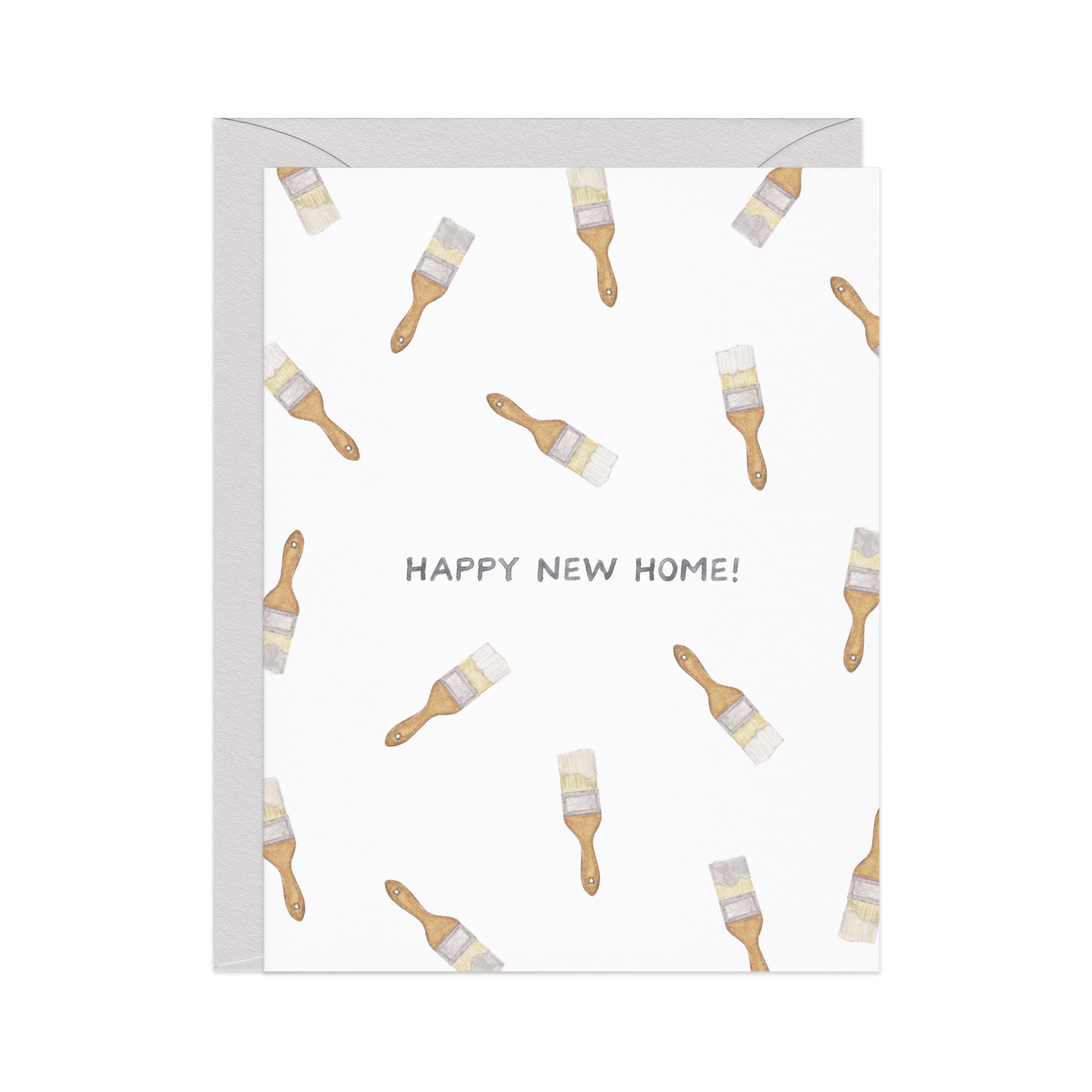 New Home Paints — Funny Housewarming Congrats Card