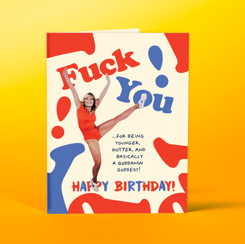 YOU GODDESS! birthday card