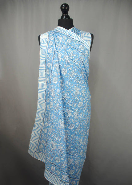 Beach  Sarong - Blue Jaal