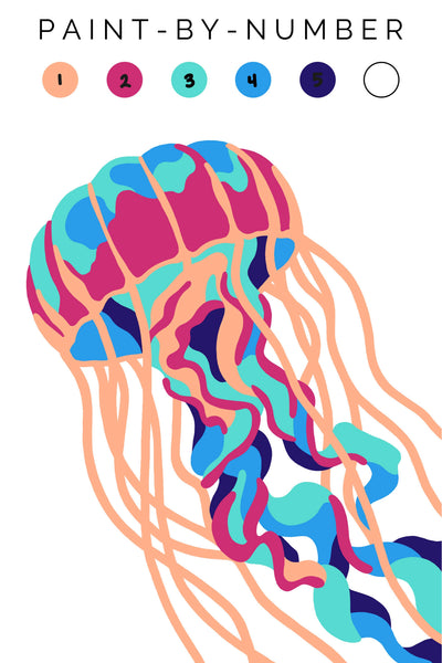 Jellyfish Paint-By-Number