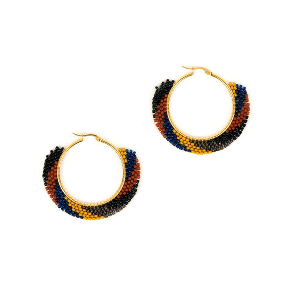 Swirl Hoop Earrings