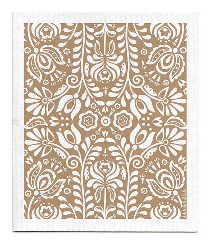 Swedish Dishcloth - Scandi Bloom - Sand