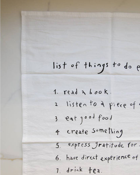 'To Do List' Towel