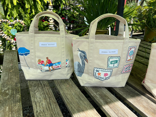HAND PAINTED TOTE