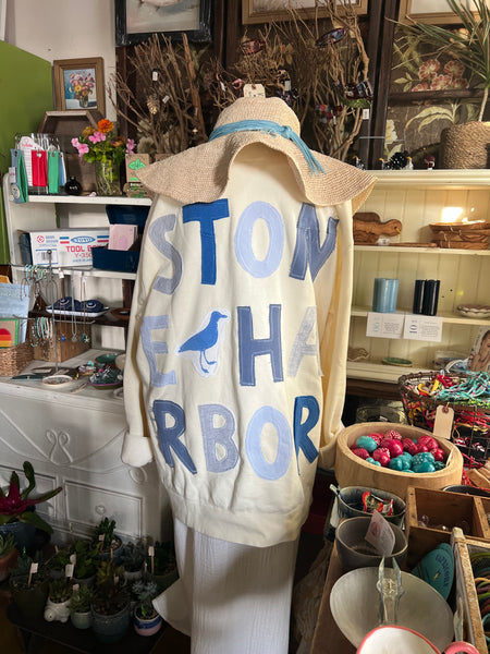 Stone Harbor SWEATSHIRT ONE-OF-A-KIND PATCHWORK