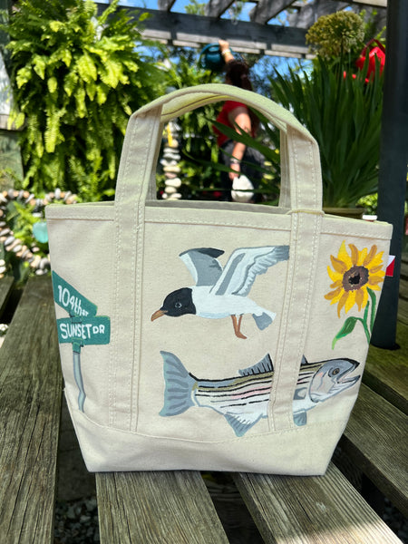 HAND PAINTED TOTE
