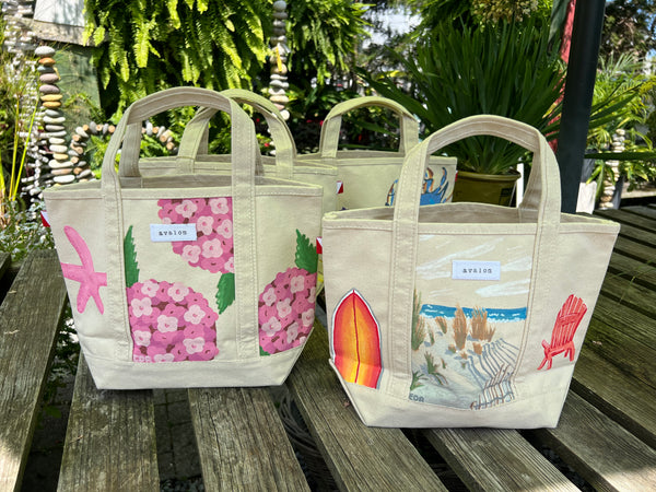HAND PAINTED TOTE