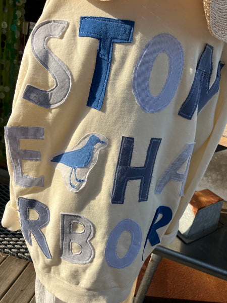 Stone Harbor SWEATSHIRT ONE-OF-A-KIND PATCHWORK